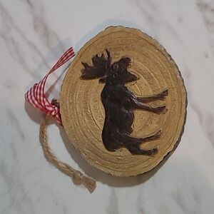 Wooden Moose Ornament